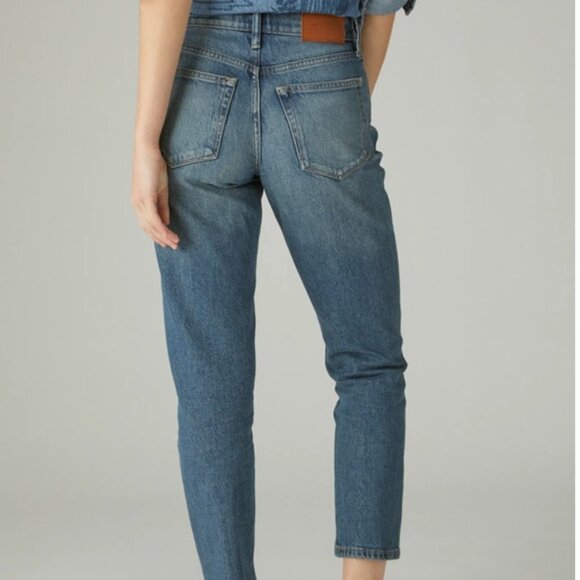 Lucky Brand High Rise Drew Mom Jean Size 27 Ankle - Picture 3 of 4